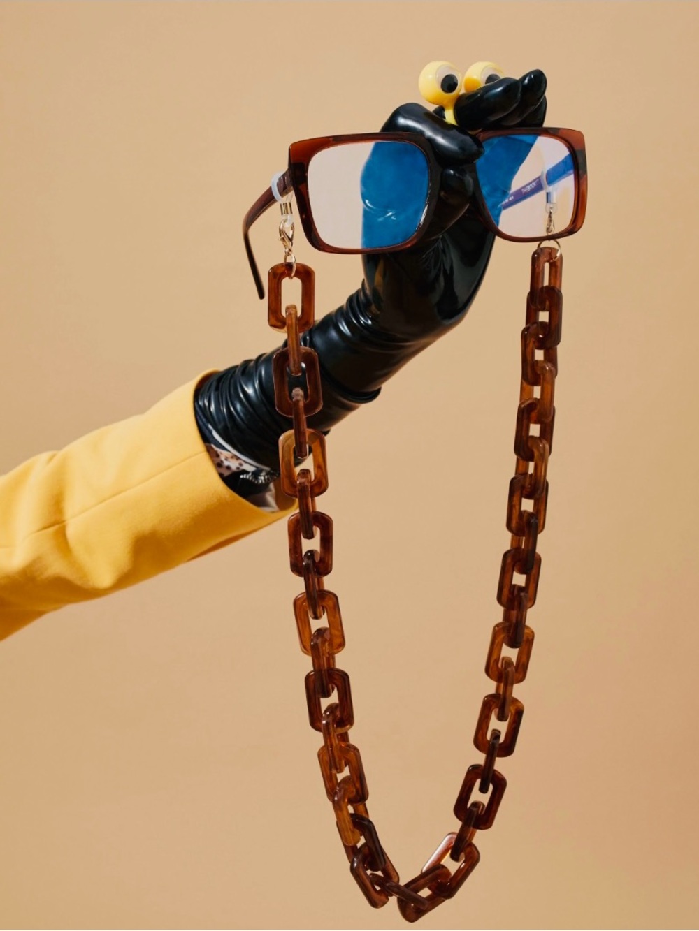 The Book Club “Fairy Droppings” Reading Glasses +1.50 with Chunky Link Chain